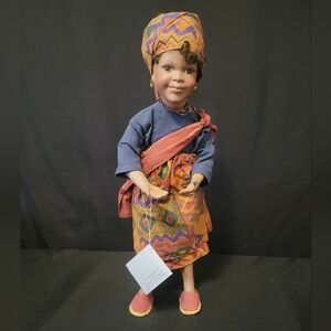 "Nalo" - African Ivory Coast Porcelain Doll